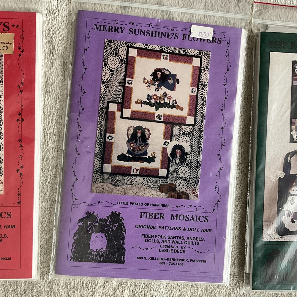 FIBER MOSAICS NEW UNUSED UNCUT Quilt Patterns