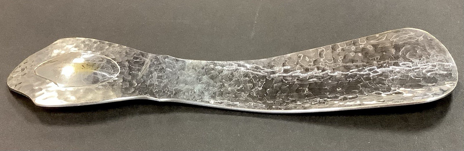 Vintage Wallace Silversmith Hammered Silver Plate Shoe Horn Silverplate Shoehorn