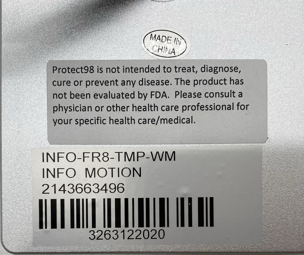 Info Motion Android Facial Recognition Body Temperature Scanner INFO-FR8-TMP-WM