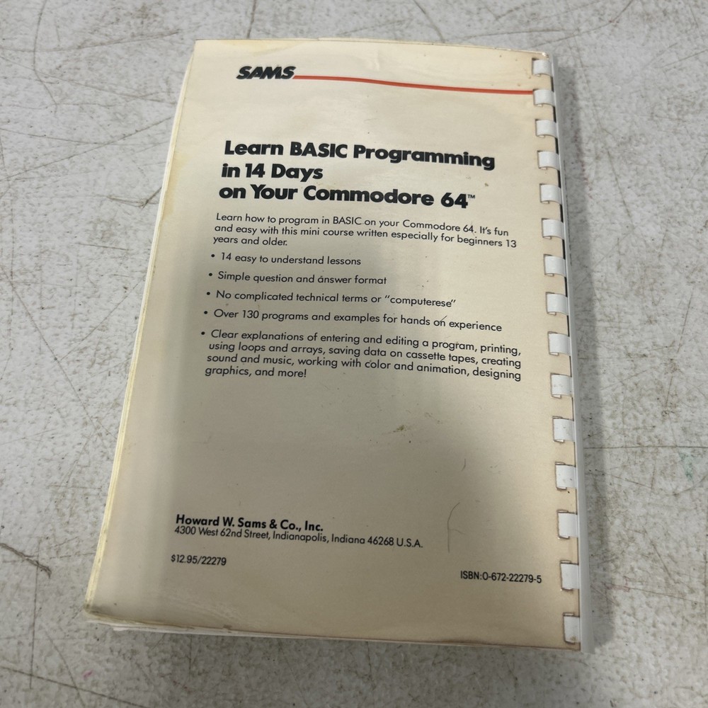 Learn BASIC Programming in 14 Days on your Commodore 64 1984 Spiral Bound