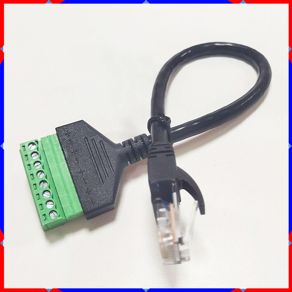 RJ45 revolution terminal 8-core extension Network cable adapter can be fixed