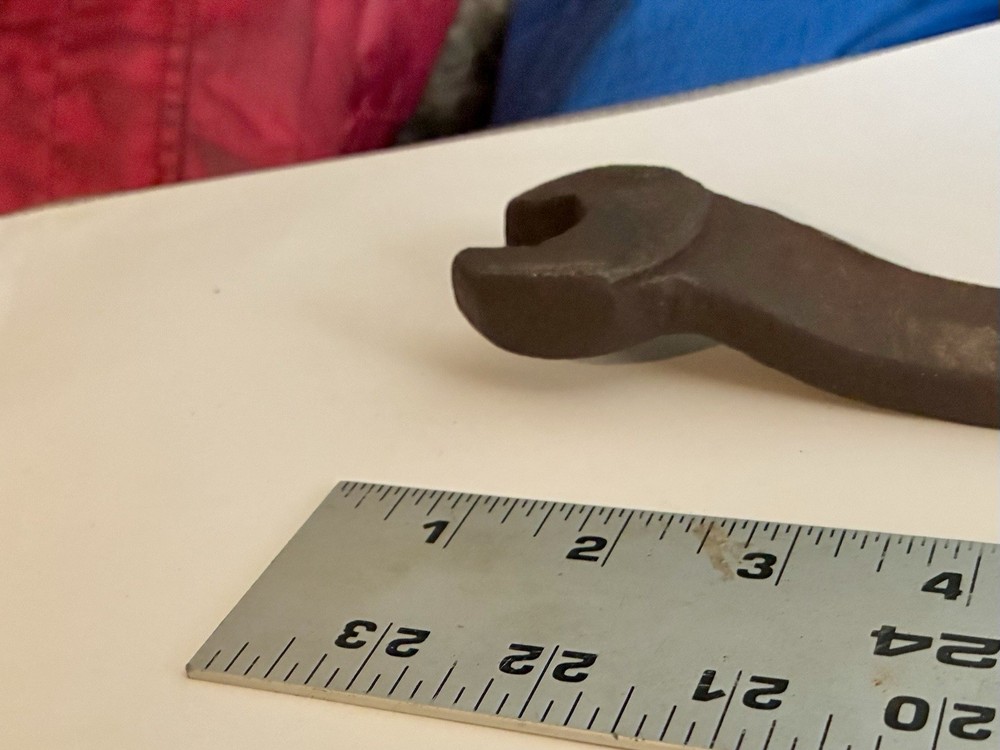 Antique 15” Offset 3/4”Open End Cast Iron Wrench