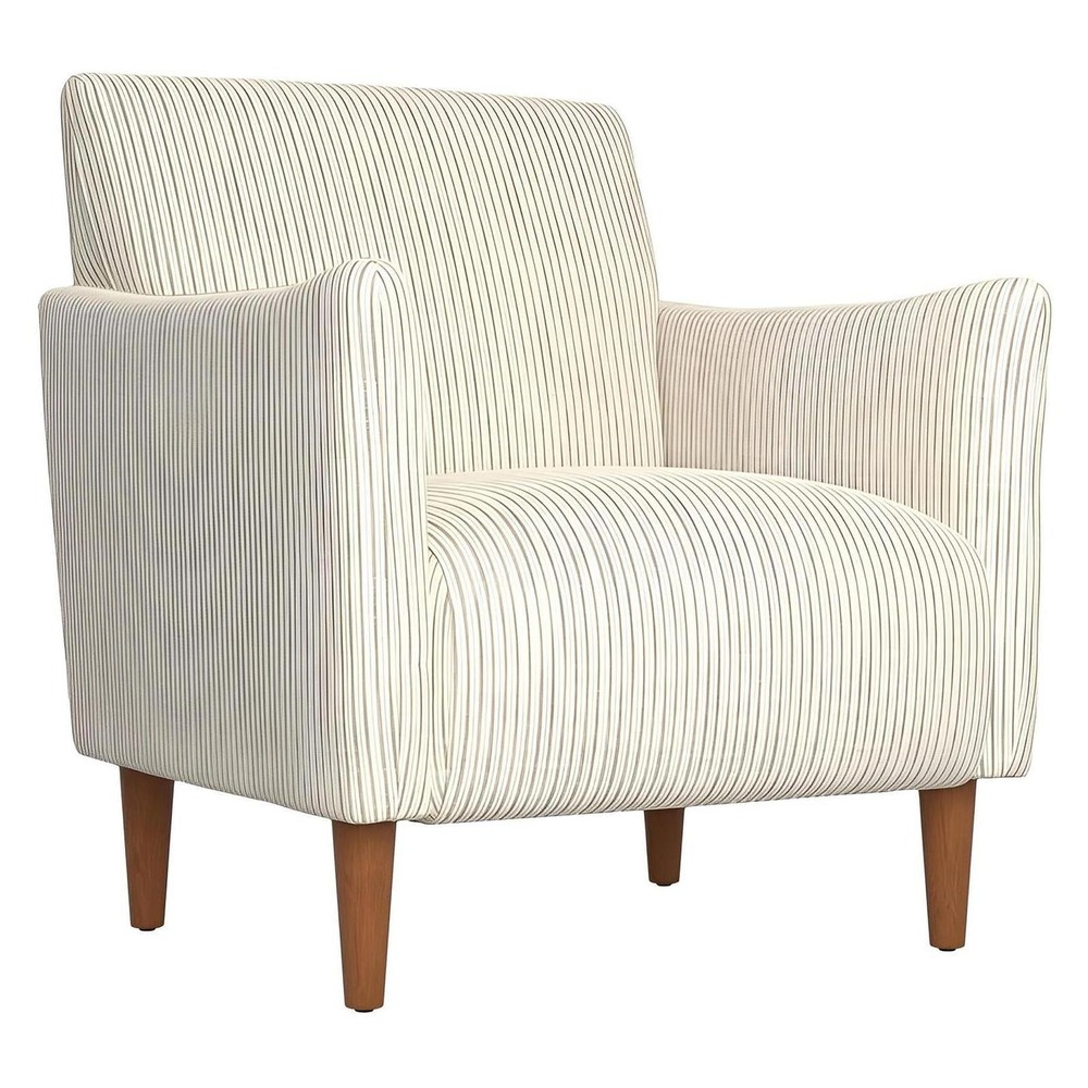 Ash stripe Upholstered Accent Chair with Arms (2-Pack)