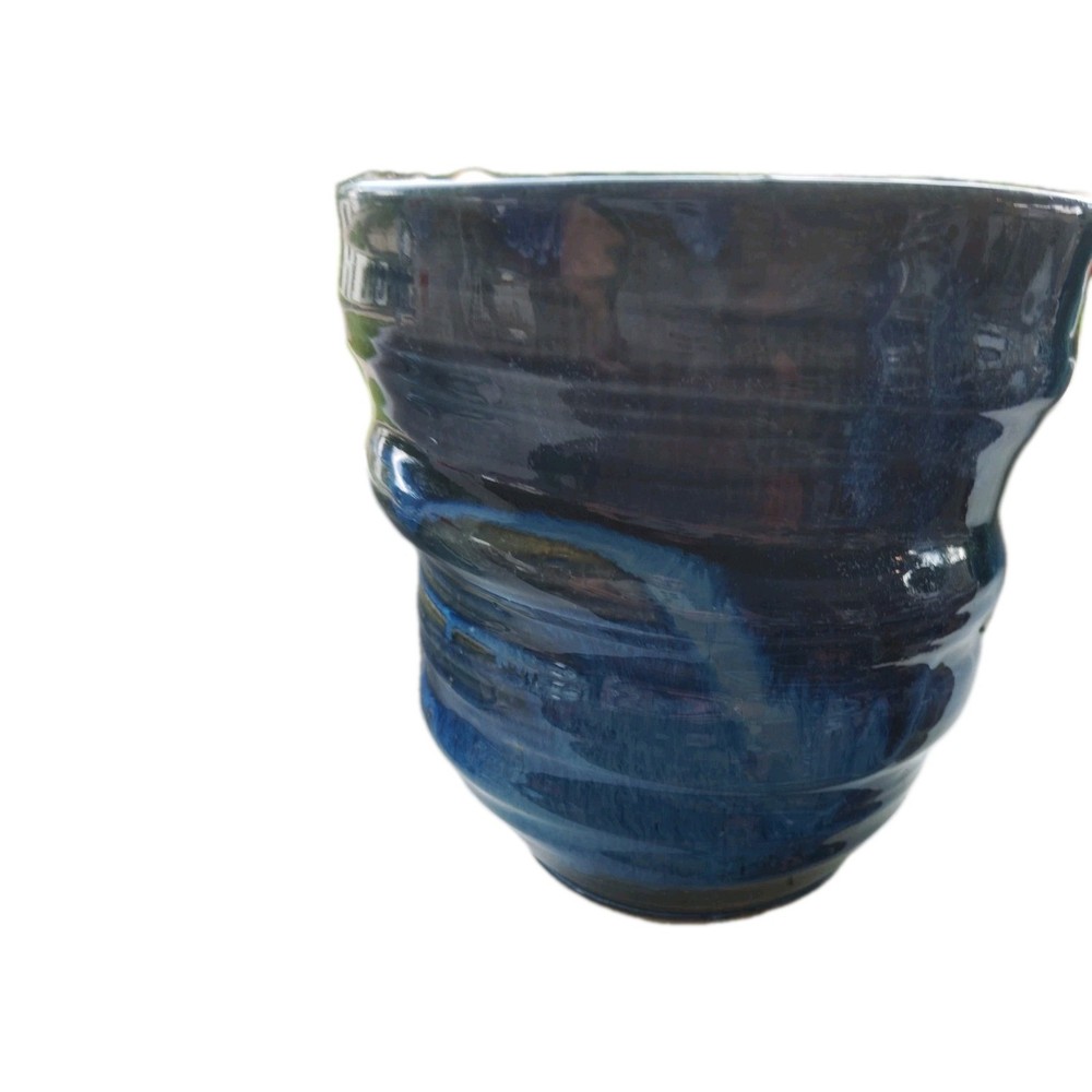 Handmade Pottery Vase Signed L177