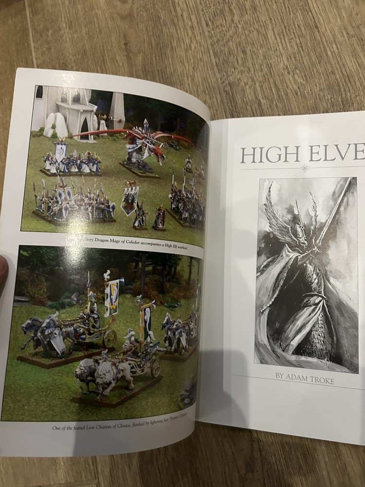 Warhammer Armies Fantasy High Elves Army Book Codex 2007 OOP Games Workshop
