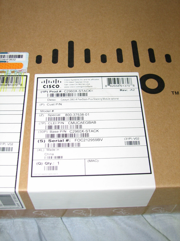 Cisco Genuine 2960-X FlexStack-Plus Module C2960X-STACK NEW Sealed