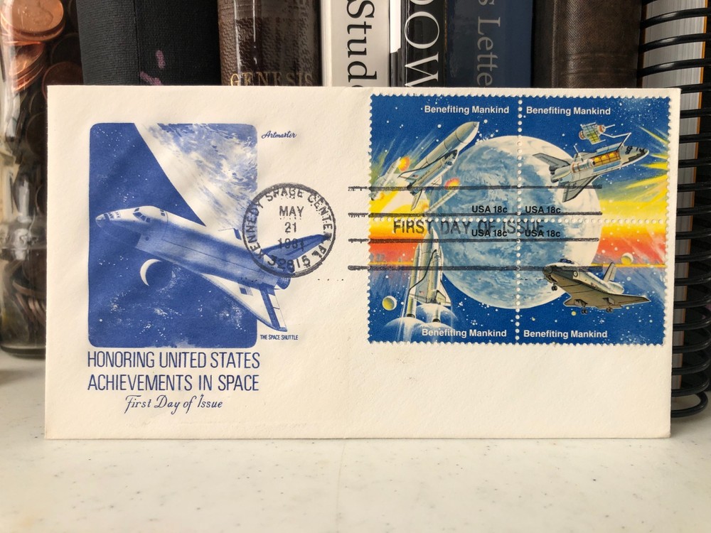 1981 Achievements in Space FDC w Space shuttle Artmaster cachet