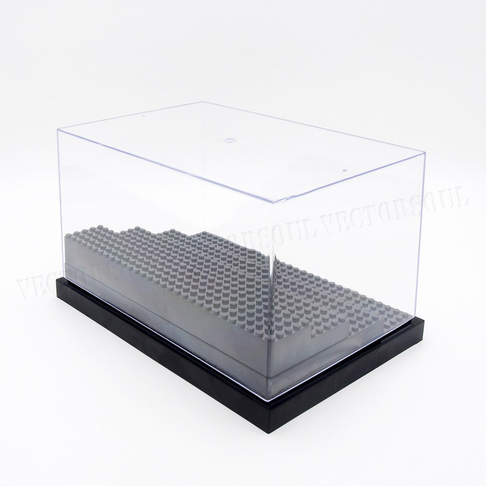 US Minifigure Acrylic Clear Display Case Box 4 Step Plastic Dustproof Stackable