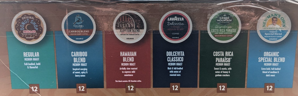 Keurig Crafted Classics Medium Roast Coffee K-Cup Pod Variety Pack 72 count