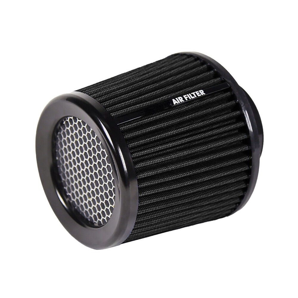 3" 76mm High Black Flow Inlet Dry Air Filter Cold Air Intake Cone Replacement