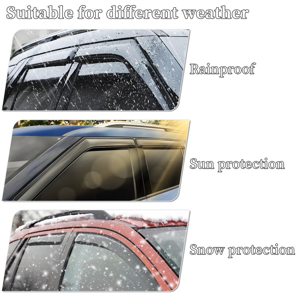 For Acura RDX 2013-2018 Window Visors Rain Guards Deflector
