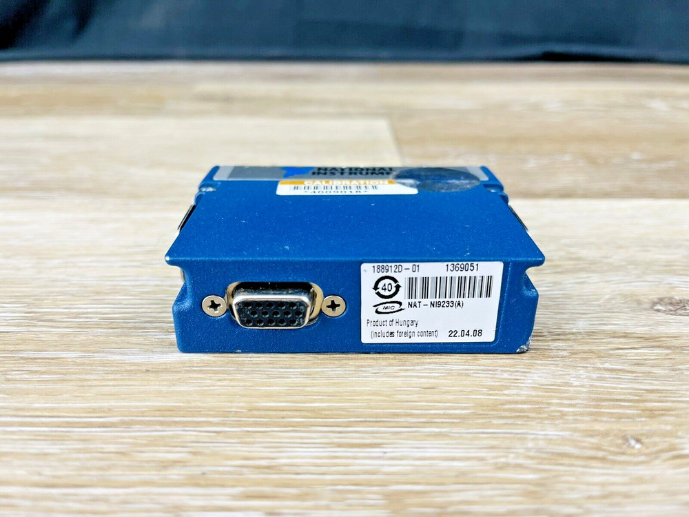 National Instruments NI 9233 Analog Input Module 4-Channel 102dB Dynamic Range