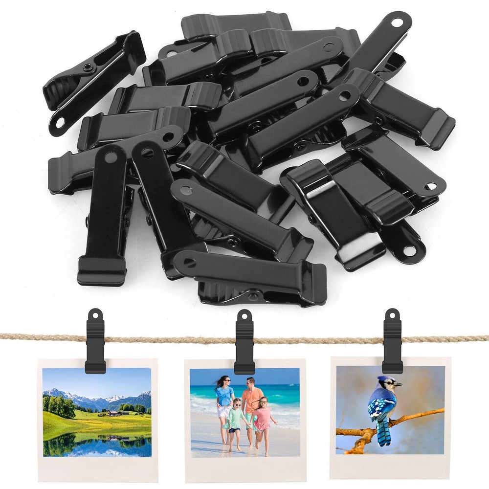20Pcs Mutilfunction Metal Mini Clamps Mini Spring Clamp Alligator Clips Clamps