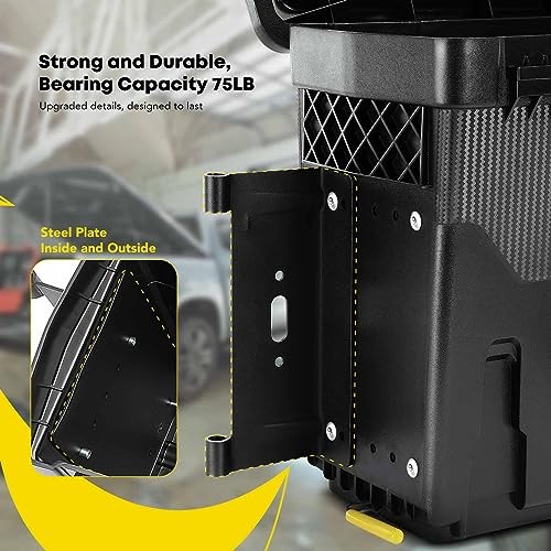 Truck Bed Storage Tool Box Lockable Compatible with 1987-2011 Driver Side