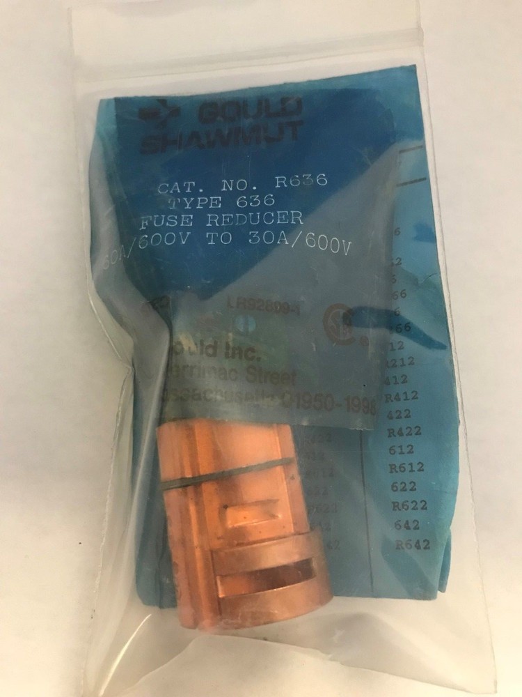 GOULD SHAWMUT TYPE 636 FUSE REDUCER