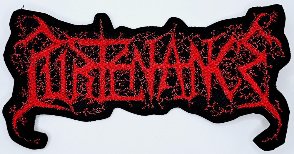 PURTENANCE RED LOGO (shaped border) EMBROIDERED PATCH