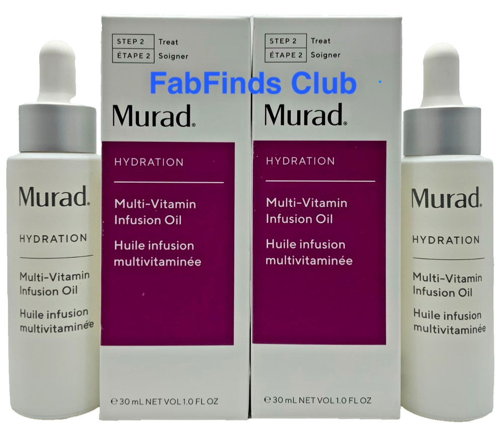 2x Murad Hydration Multi-Vitamin Infusion Oil 1oz each