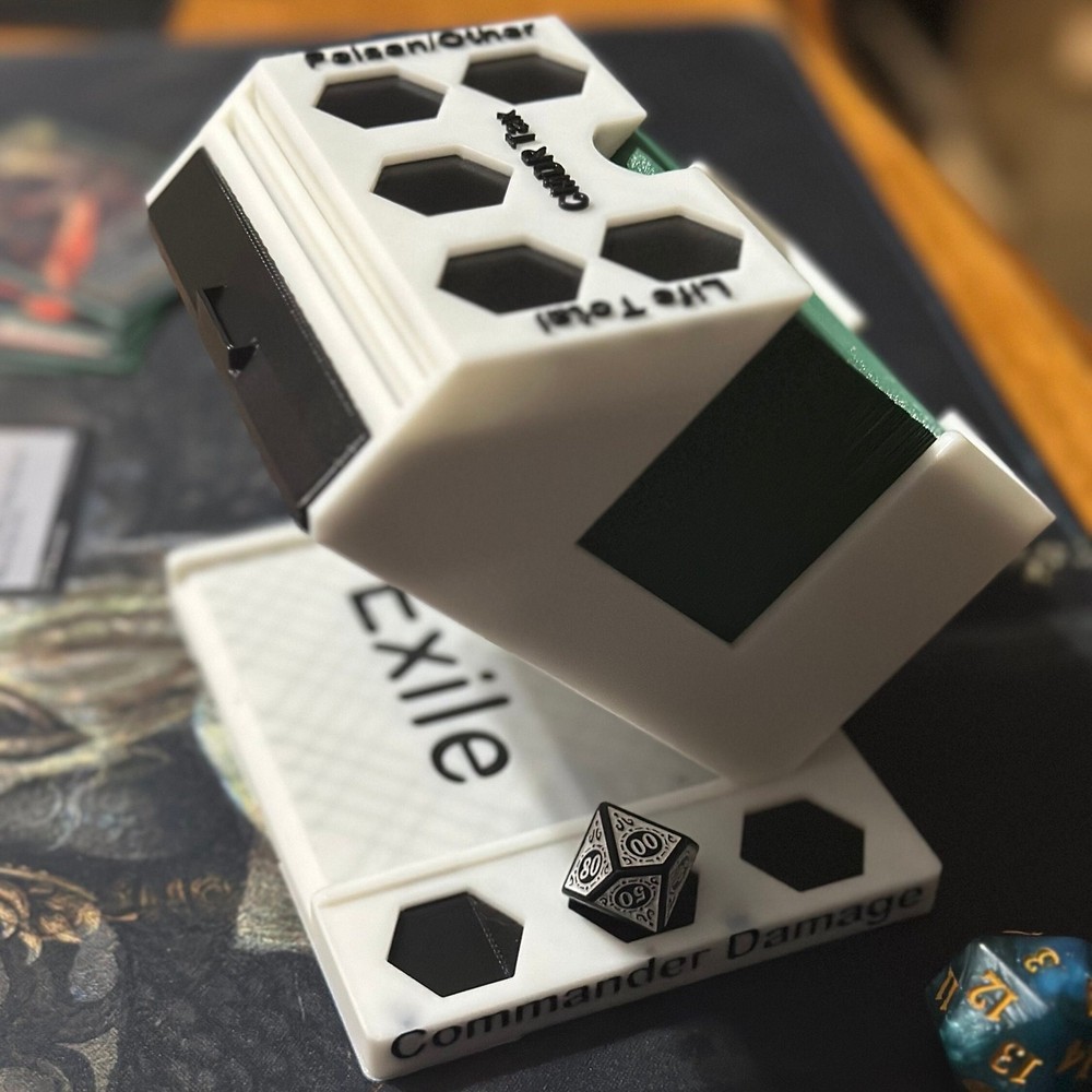 MTG Commander Command Zone - Deck Holder With Dice Storage