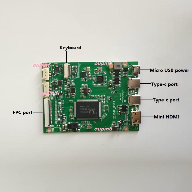 EDP Controller board mini HDMI type-c USB-C for B133HAN05 1920*1080 LED panel