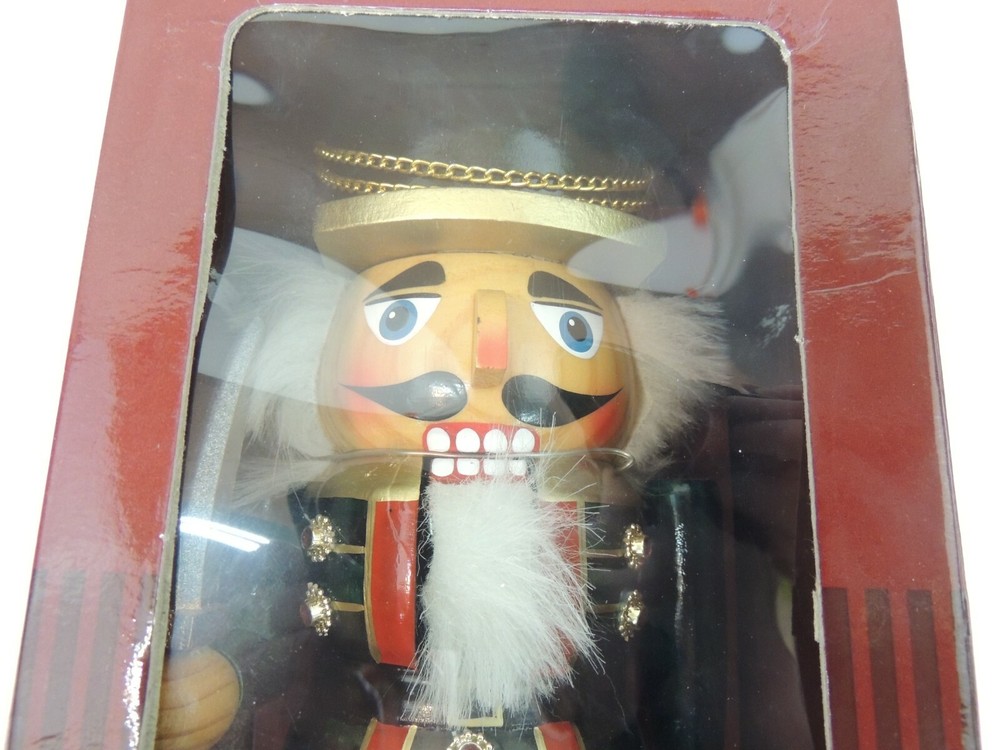 9" WOODEN CHUBBY NUTCRACKER, ENCHANTED FOREST