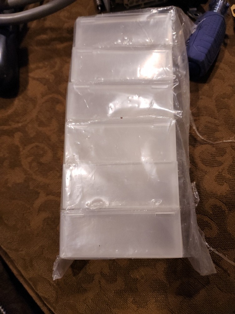 12 Slide Mailer cases Polypropylene Flip Top for 5 Slides Clear