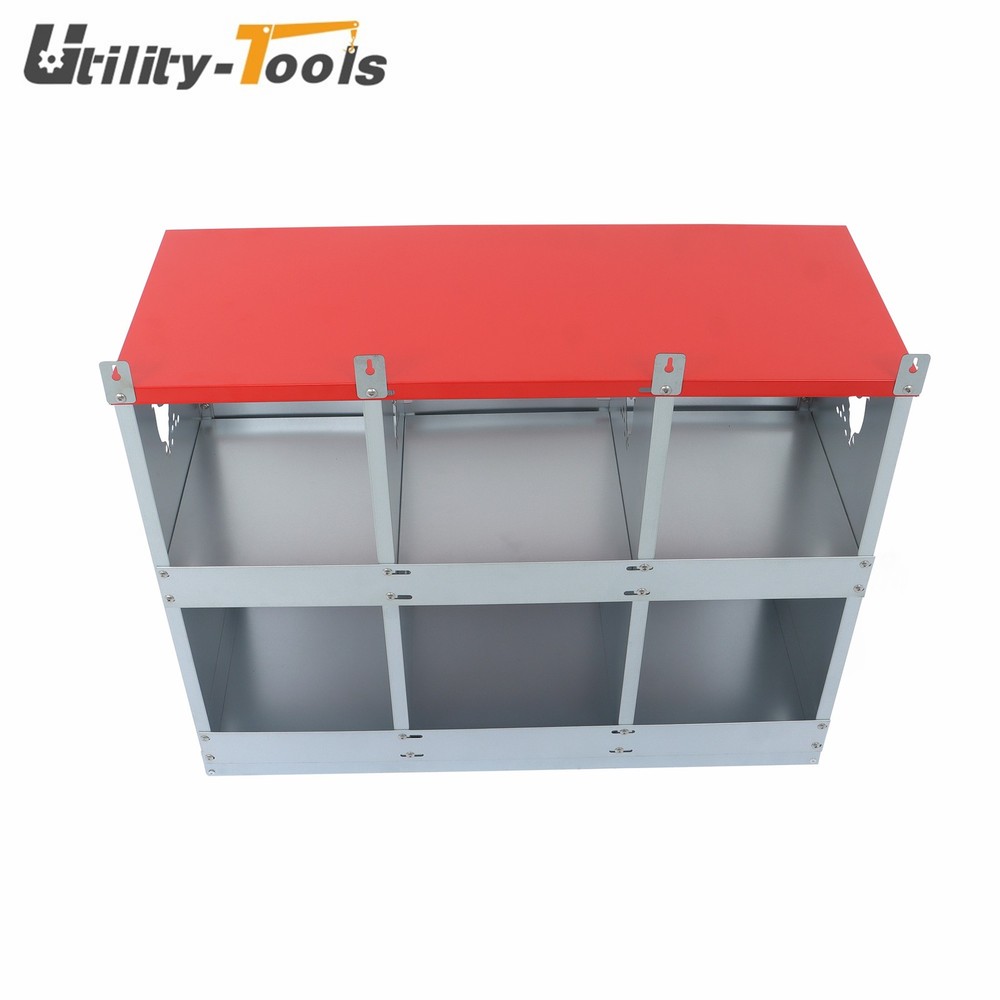 Durable Materials Nesting Box Chicken Laying Boxes 6 Compartment Nesting Boxes