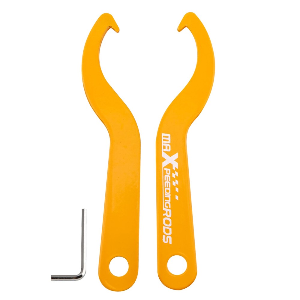 2 pcs Steel Coilover C Spanners Hook Wrench Universal Coil Over Spring