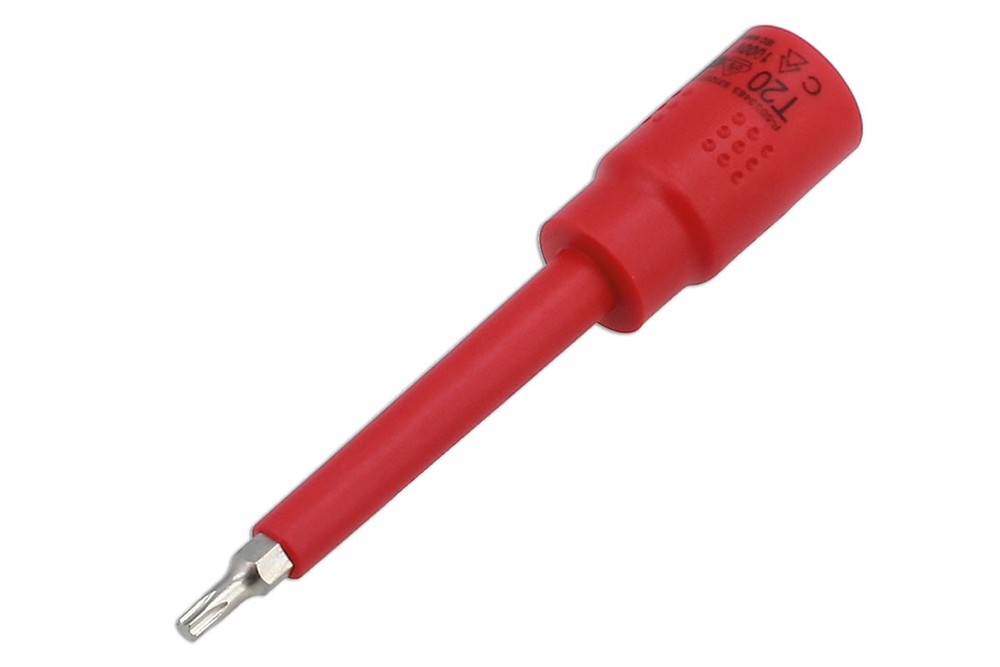 Laser Tools Insulated Extra Long Star Bit Socket 3/8"D T20 8918