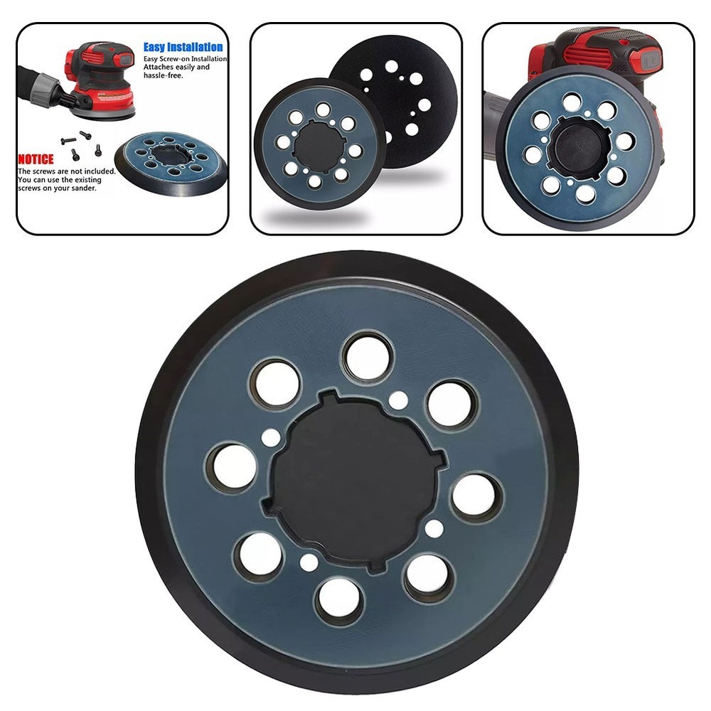 Improved Sanding Results with Soft Rubber 5 Inch Replacement Sander Pad