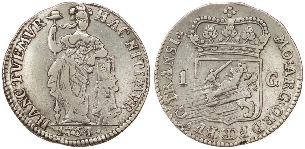 Netherlands / Overijssel - 1 Gulden 1764