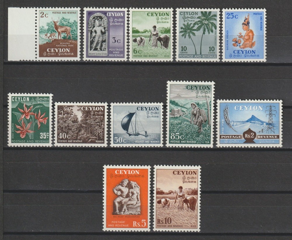CEYLON 1951/4 SG 419/430 MNH