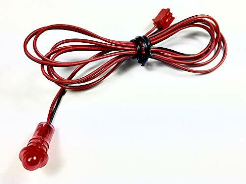 3 Volt Red 5.5mm LED Status Indicator with Mount & 2 Pin Plug (B11A)