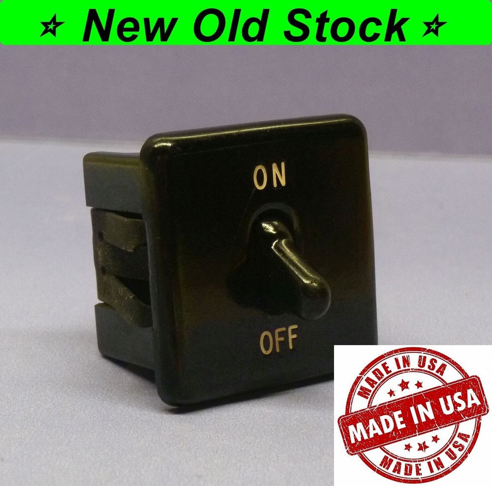 Vintage Leviton Bakelite Double-Pole DPST Snap-in Wall Panel Toggle Switch 15A