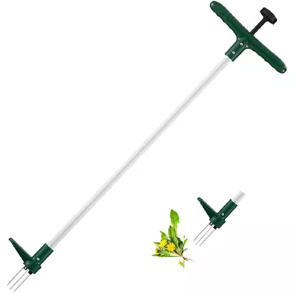 39.5 In. Weed Puller, Stand up Weeder Hand Tool, Long Handle Garden Weeding Tool