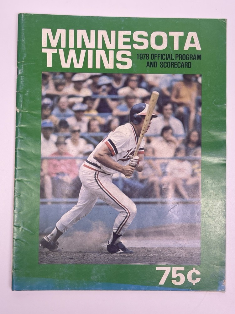 1978 Minnesota Twins Baseball Official Program & Scorecard Vs.
