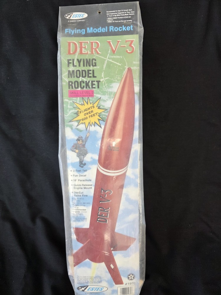 Vintage Estes Model Rocket  V-3 #1970
