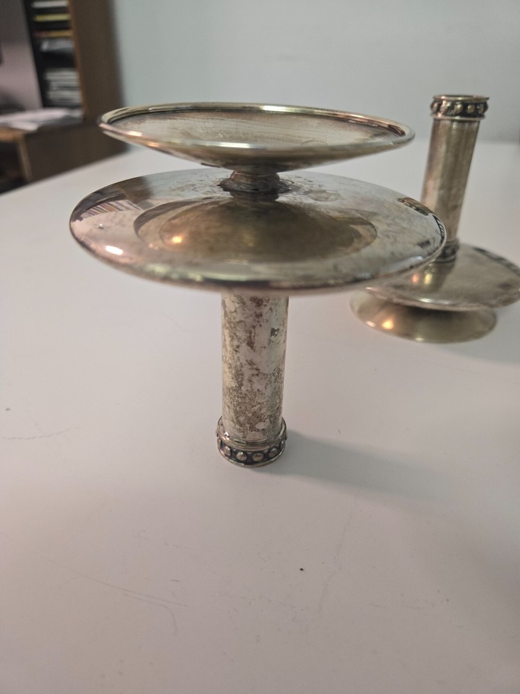 PAIR OF BUCCELLATI SILVER CANDLESTICKS