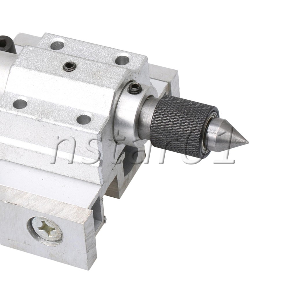 2x Lathe Machine Adjustable Tailstock Inrial Puncher Silver