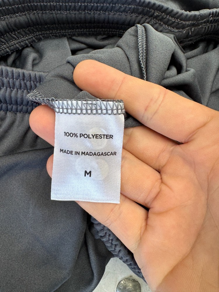 Sport Tek Solid Light Gray Drawstring Athletic Shorts Unisex Adults Size Medium