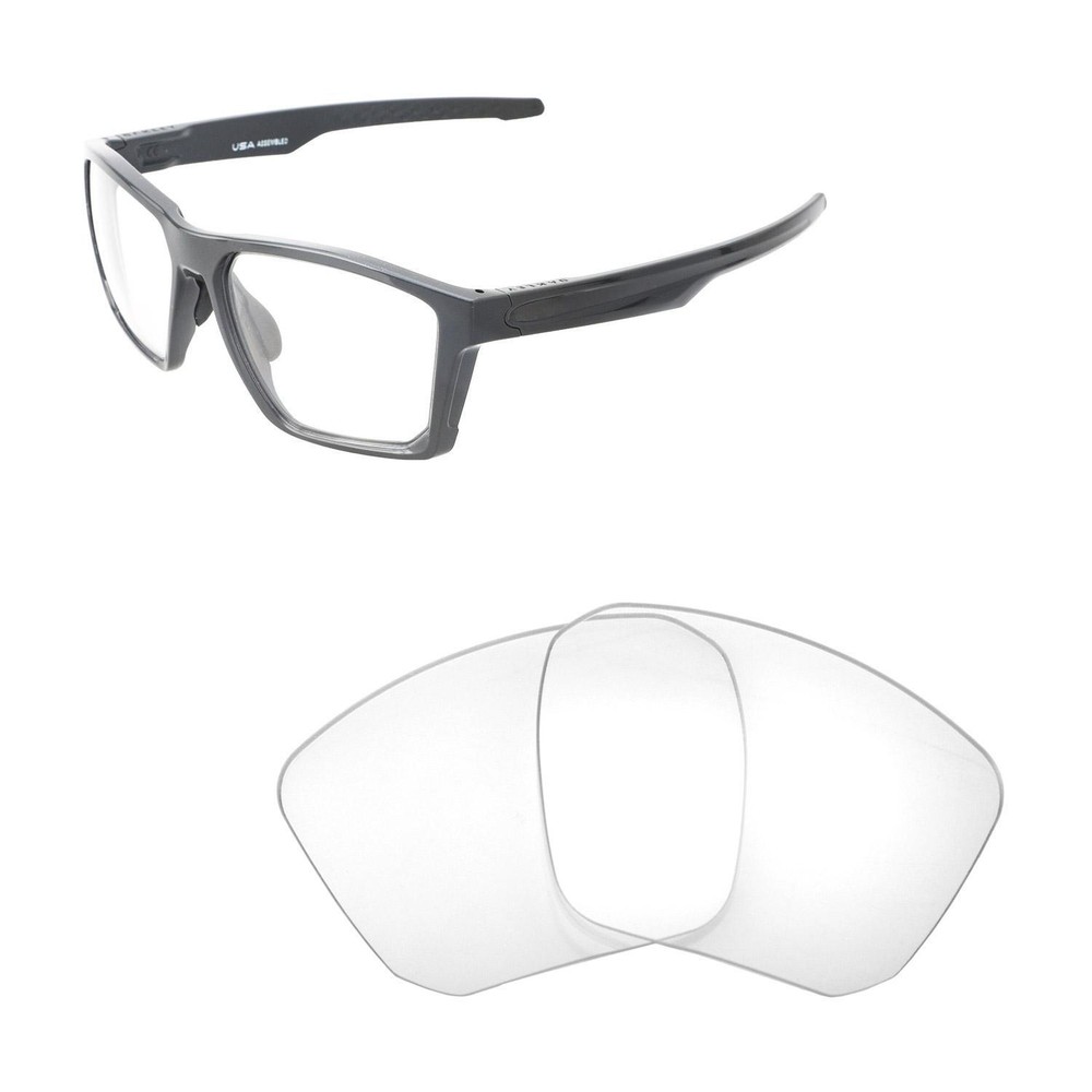 Walleva Clear Non-Polarized Replacement Lenses For Oakley Targetline Sunglasses