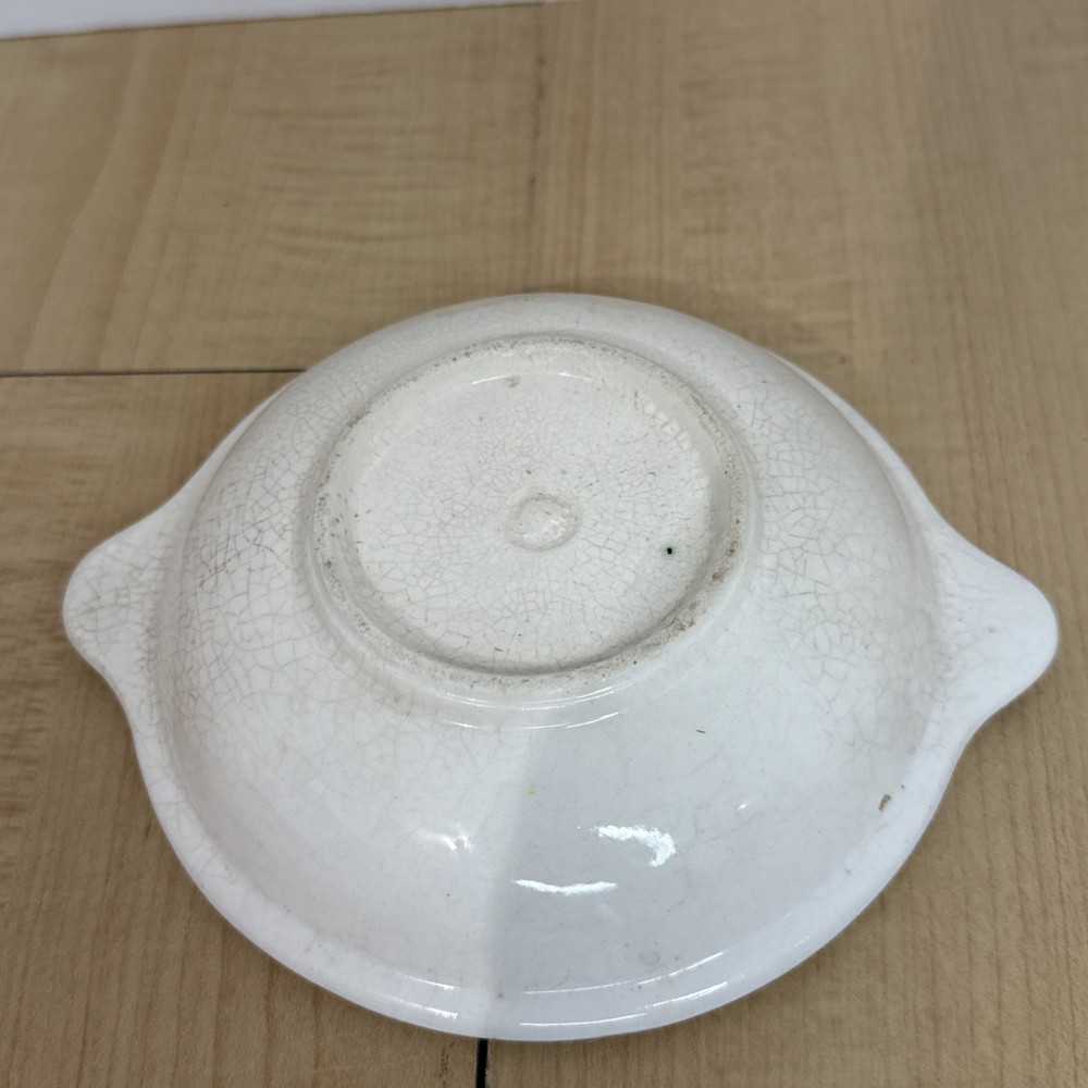 Vintage Ceramic Bowl Grape Leaf Design 5.5in Decorative Bowl