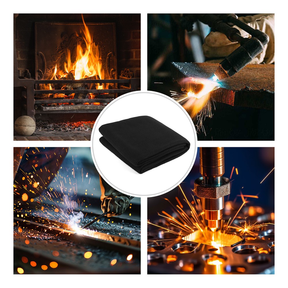 Fireproof Pit High Temp Mat Fire Pit Mat & Grill 40 Inch Deck Protector