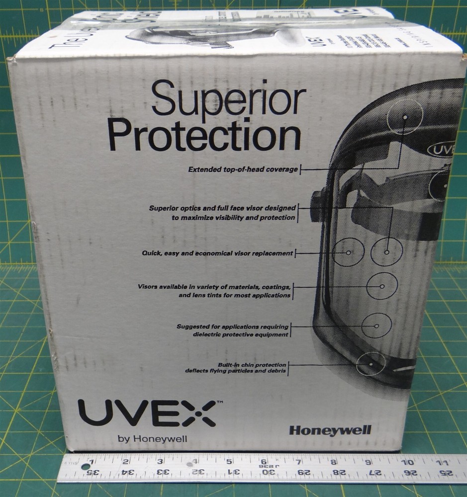 Honeywell Uvex Bionic Antifog Polycarbonate Visor Faceshield S8510 Ratchet ABS