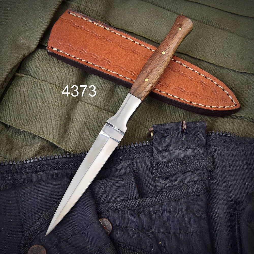 CUSOM Handmade D2 DAGGER HUNTER BOOT THROWING KNIFE WOOD HANDLE SURVIVAL