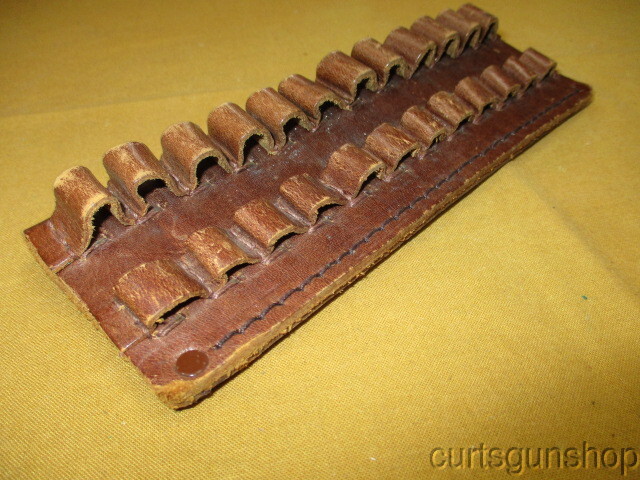Brown Leather Cartridge Carrier for 30-06 Class Bullets