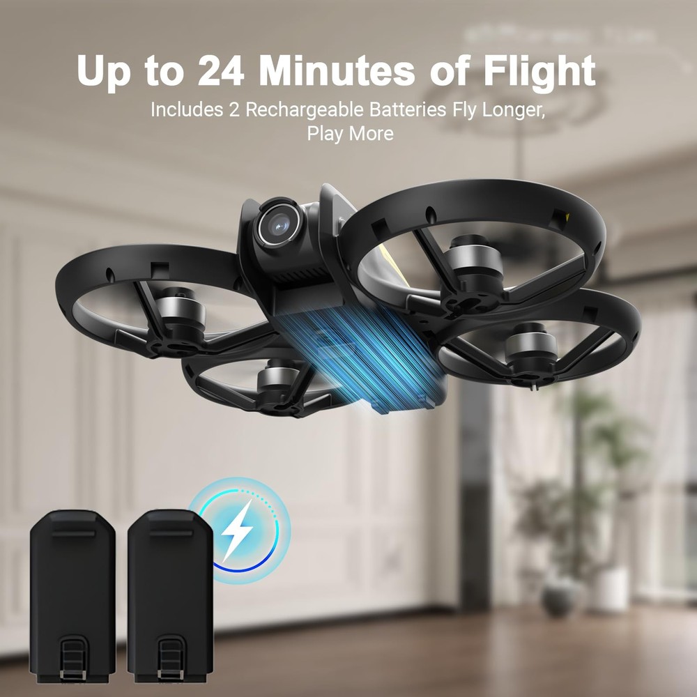 Drone for Kids with Camera and 4.5" Screen Remote â€“ Beginner RC Drone with ...