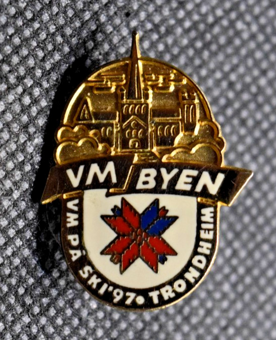 Trondheim Norway   1997  Ski World Championships Lapel Pin