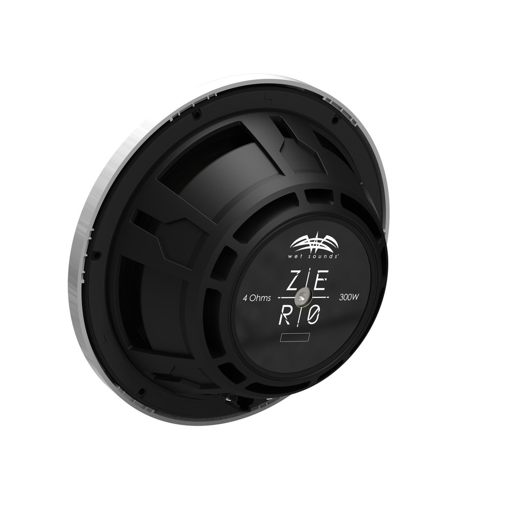 Wet Sounds ZERO 10 SUB KIT-S4 - White, 4-Ohm 10" Marine Subwoofer & Enclosure
