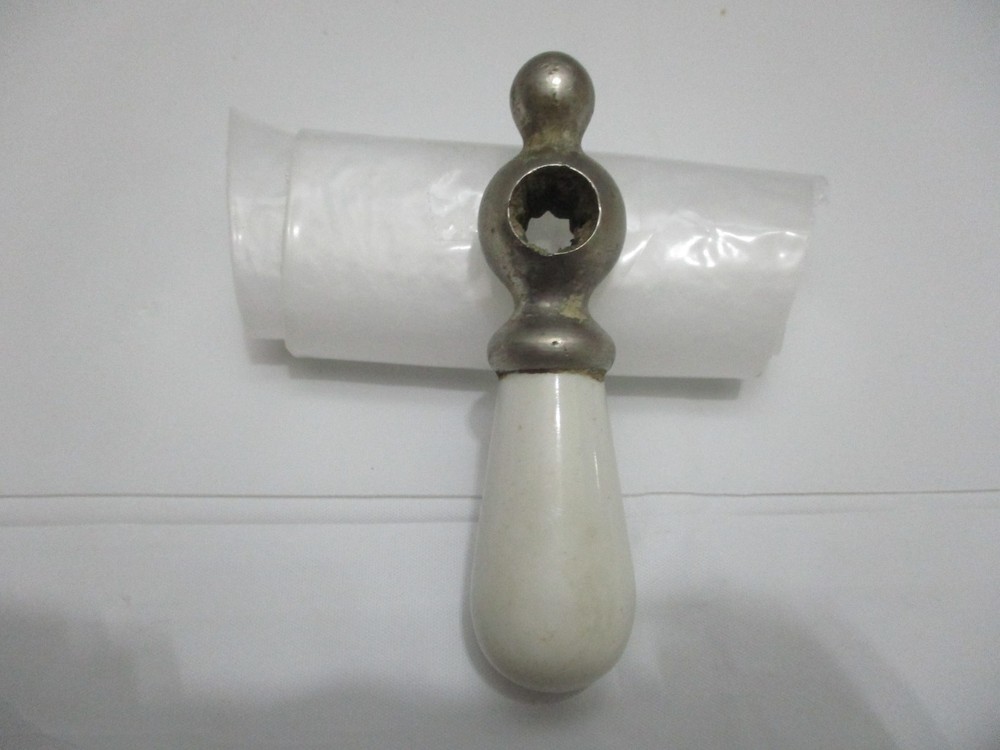 Antique Porcelain Faucet Handle Cold
