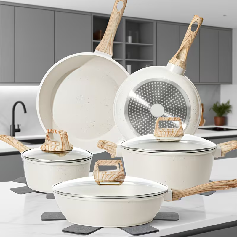 12pc Nonstick, Cookware Set Pots & Pans, Frying Pan Kitchen ,Cooking Set